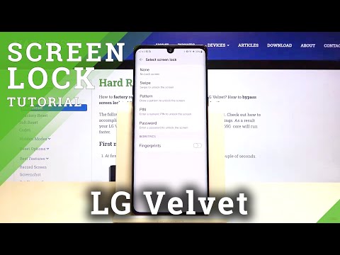How to Change Screen Lock on LG VELVET – Set Up Screen Lock Method