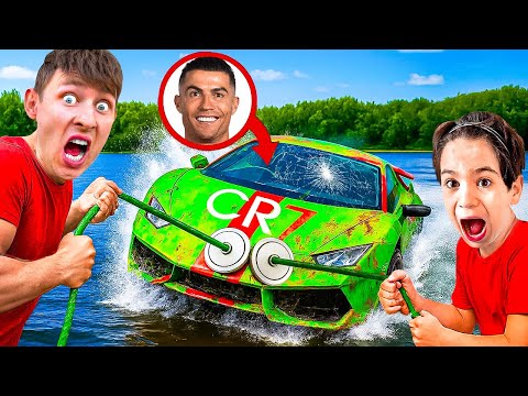 We're PULLING RONALDO'S SUNKEN Lamborghini OUT OF THE WATER!😱