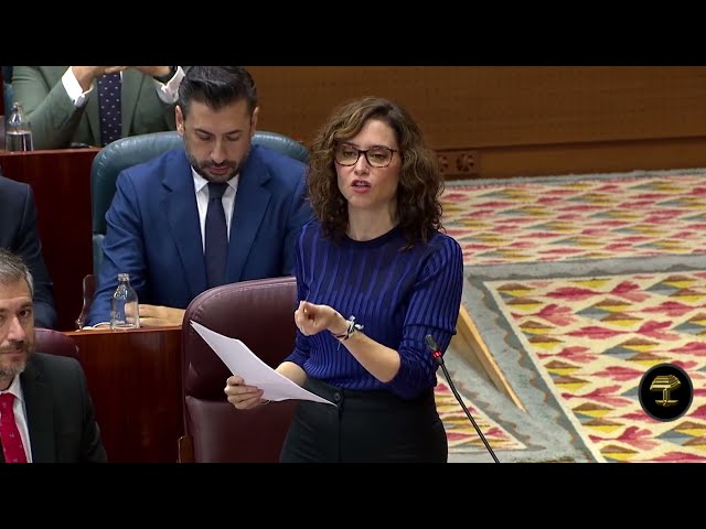 Isabel Díaz Ayuso retrata la violencia de la extrema izquierda