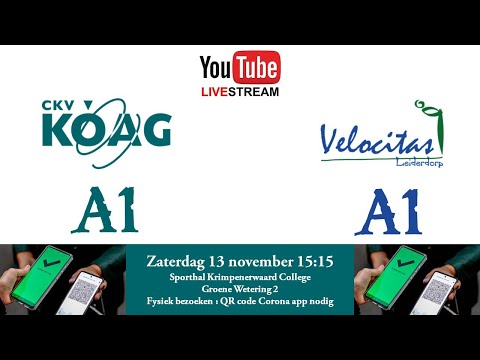 KOAG A1 - Velocitas A1 29 - 10 (oefenwedstrijd)