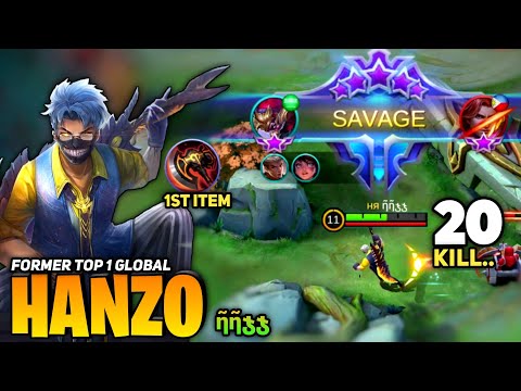 SAVAGE! Hanzo 1st Item WAR AXE Totally painful [Former Top 1 Global Hanzo] By ῆῆჯჯ - Mobile Legends