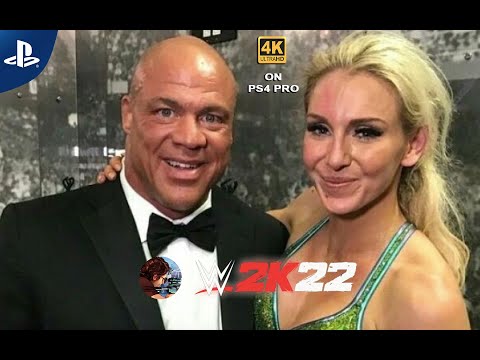 WWE 2K22 MEN VS WOMEN SPECIAL MATCH KURT ANGEL VS CHARLOTTE FLAIR ON PS4 PRO 4K