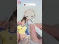 BABYMONSTER AHYEON Tocaboca Drawing Shorts Drip