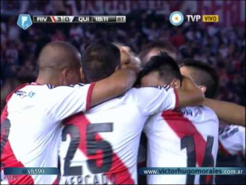 River 5 Quilmes 0 (Relato Victor Hugo) Torneo Final 2014 River Campeon