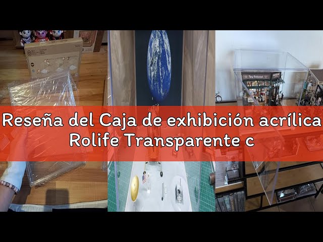 Vídeo relacionado con Caja de exhibición acrílica Rolife Transparente con cubierta antipolvo diseñada para casa de muñecas/Kit de casa en miniatura DIY/Rompecabezas 3D/Figuras de acción (28,7x23,7x24,4cm