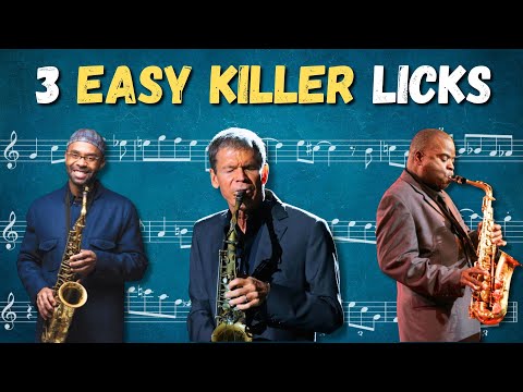 3 Bluesy Killer Licks by Maceo Parker, David Sanborn and Kenny Garrett