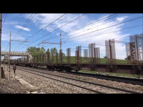 483 DB. CON TRENO MERCI IN TRANSITO A SECUGNAGO (LODI) MART. 30 - 4 - 2019
