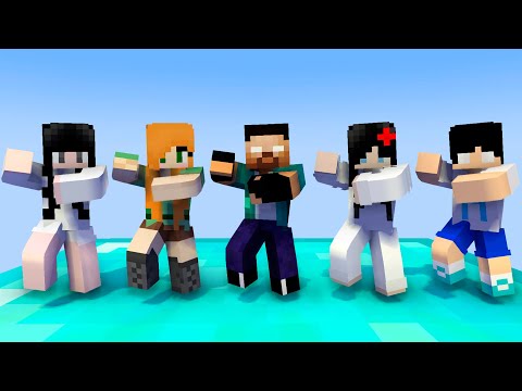 MONSTER SCHOOL : GANGNAM STYLE HEROBRINE FAMILY - MINECRAFT ANIMATION