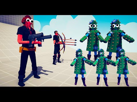 Black Widow and Hawkeye vs EVERY UNIT!  - Totally Accurate Battle Simulator. TABS