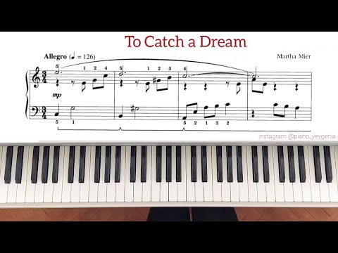 To Catch a Dream - Martha Mier / VERY BEAUTIFUL PIANO MUSIC Tutorial