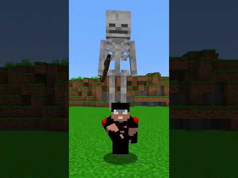 UNBELIEVABLE! SURVIVING A GIANT SKELETON IN MINECRAFT!
