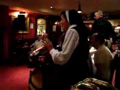 Dancing nun in O'Donoghue's Pub; Killarney, Ireland