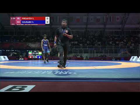 BRONZE FS - 60 kg: S. PIRDAYEH (IRI) v. S. SOURABH (IND)