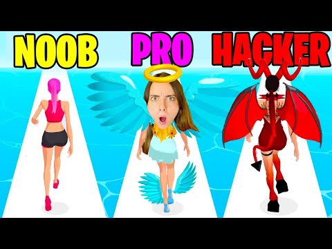 NOOB vs. PRO vs. HACKER on Destiny Run! *CHOOSE YOUR DESTINY* - Dani and Robbi