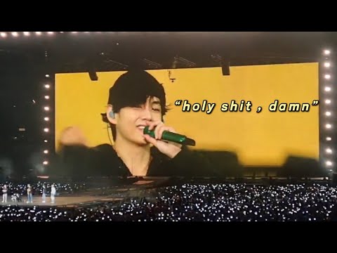 211128 BTS Kim taehyung (V) ending speech ment “holy shit , damn” | sofi stadium #ptdonstage LA Full
