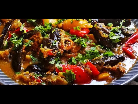 Tajine d'agneau aux aubergines, poivron rouge et citrons confits, un plat aux 1000 saveurs subtiles