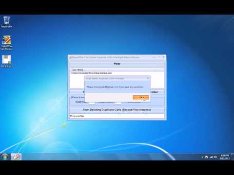 OpenOffice Calc Delete Duplicate Cells In Multiple Files Software
