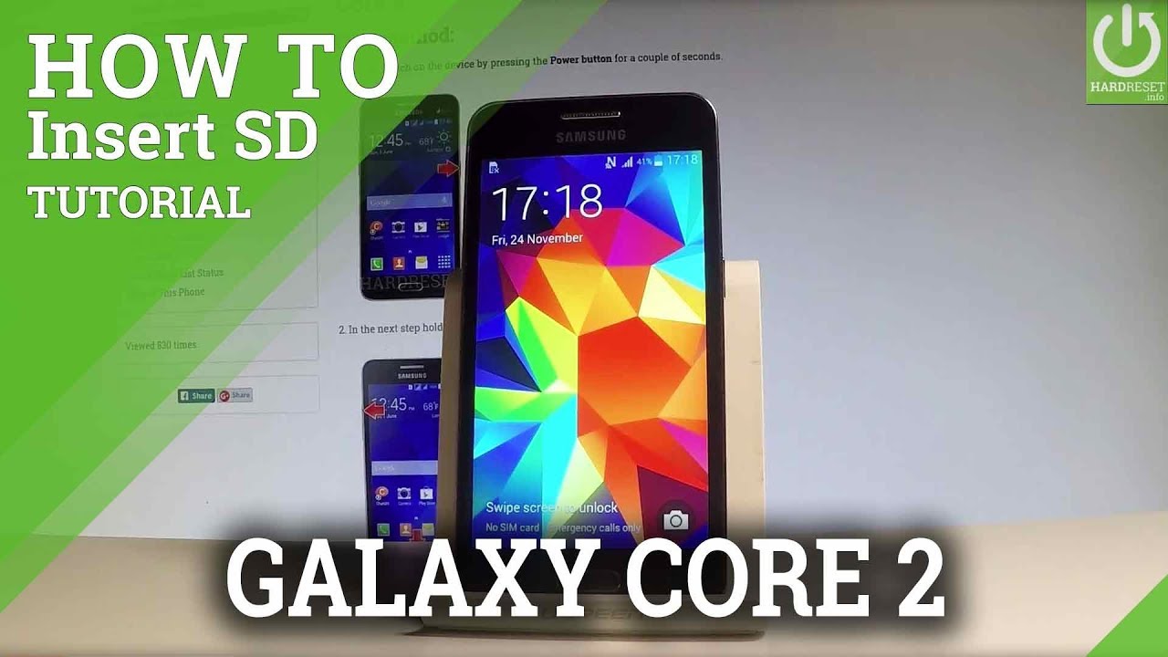 How to Insert SIM and SD on SAMSUNG Galaxy Core 2