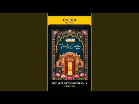 Mayur Trendy Cotton Vol 9 – product video thumbnail