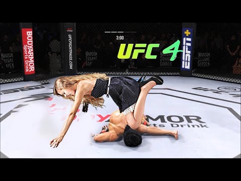 Bruce Lee vs Princess Mumbai ( EA Sports UFC 4 ) wwe mma