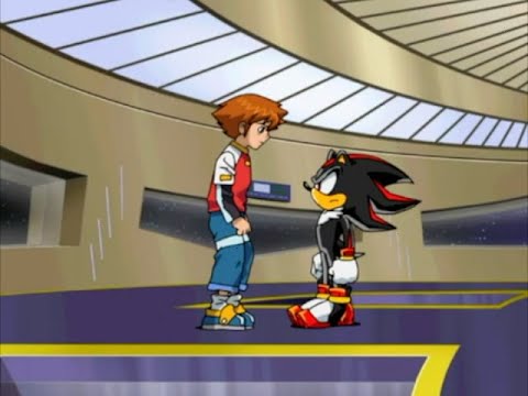 Sonic X Comparison: Chris Confronts Shadow / Shadow Punches Chris (Japanese VS English)