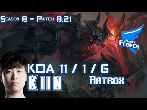 AFs Kiin AATROX RUMBLE Top - Patch 8.21 KR Ranked