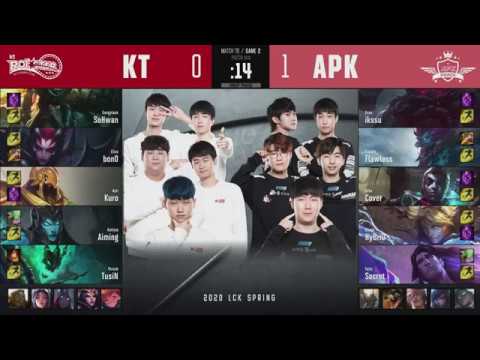 APK vs KT Game 2 Highlights - 2020 LCK Spring W7D4