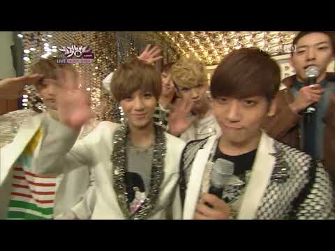 120413 Music Bank SHINee & CNBlue Waiting Room Interview