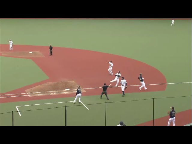 【3回表】バファローズ・T-岡田 一塁線への強烈なタイムリー!!