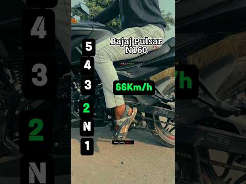 Pulsar N160 per gear top speed #pulsarn160 #topspeed #ridewithjerry #ytshorts #viral