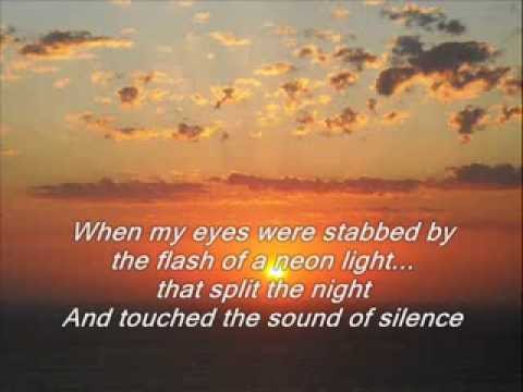 Simon & Garfunkel - The Sound of Silence + Lyrics