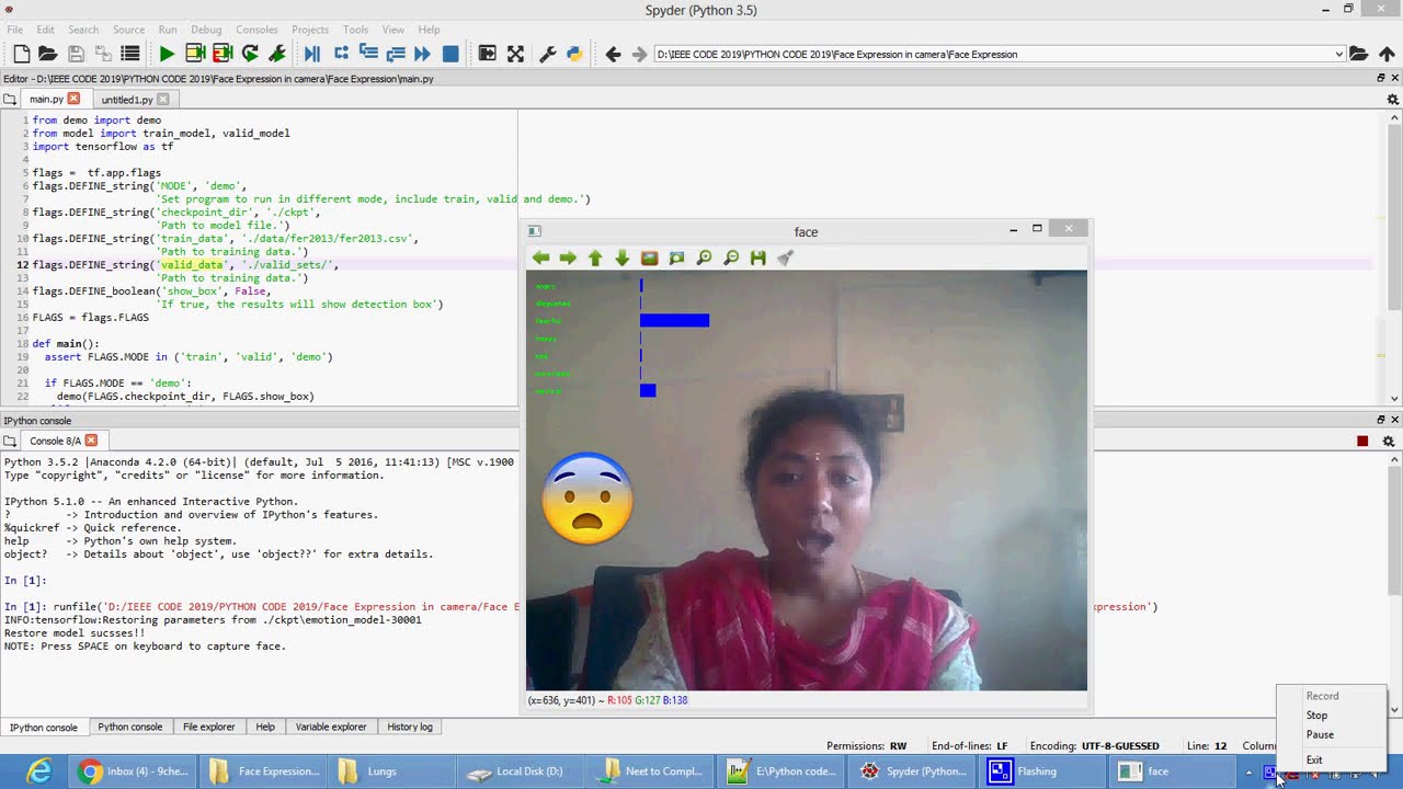 Face Detection and Facial Expression Recognition System in Python ...