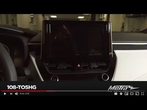 Metra Dash Kit for Pioneer 8-inch Radio for Toyota Corolla 2020-Up (108-TO5HG)