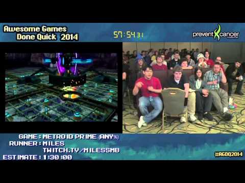 Metroid Prime :: Speed Run in 1:24:31 by Miles #AGDQ 2014