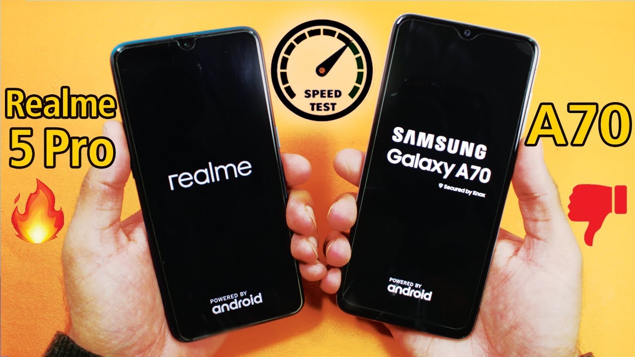 Realme 5 Pro vs Samsung Galaxy A70 Speed Test & Comparison!😱🔥