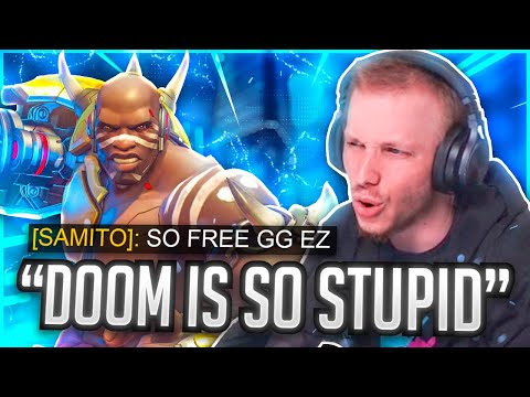 "DOOM IS SO STUPID" KILLING STREAMERS AS DOOMFIST WITH REACTIONS