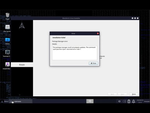 Black Arch Slim 2023.5.1  iso installation Failed | 100% Solved 2025