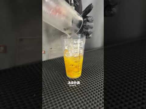 bubble tea drinks|how to make fruit tea with syrup|how to make tea with milk|Mango Passion Fruit|茶饮店