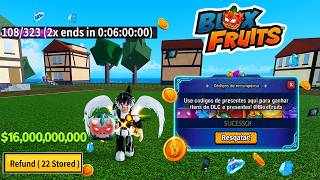 🤯 NOVOS CÓDIGOS DE EXP 🛑 +34 CÓDIGOS DE 2X XP BELI E RESET NO BLOX FRUITS 2026 - blox fruit codes