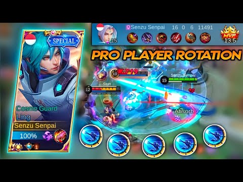 LING FASTHAND | AGGRESSIVE KILL - ROTATION NO DEATH - Gameplay Ling Top 1 Global 2022 Mobile Legends