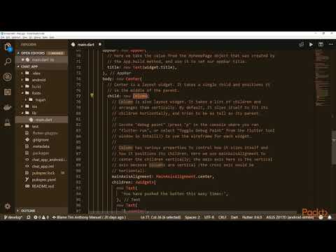 Learning Dart – Build Your First App with Flutter The Boilerplate from Flutter | packtpub com