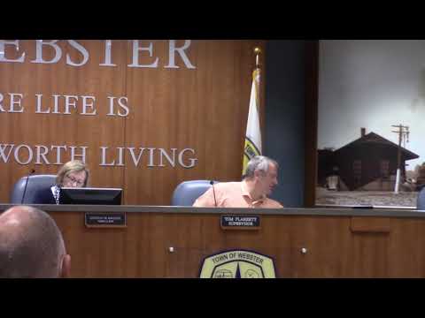 21 09 16 Webster Town Board Meeting - 2022 Town Budget Hearing