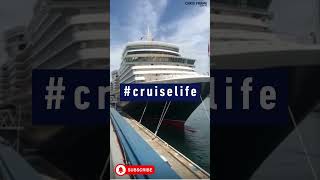 Cruise Ship EPIC Whistle Blast! Cunard Queen Elizabeth LOUD Horn! #shorts
