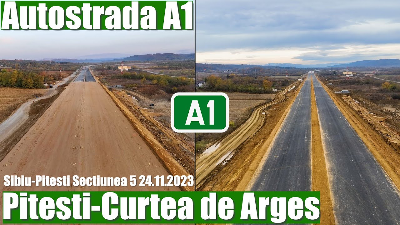 AUTOSTRADA A1 Sibiu Pitesti - Evolutie Lucrari