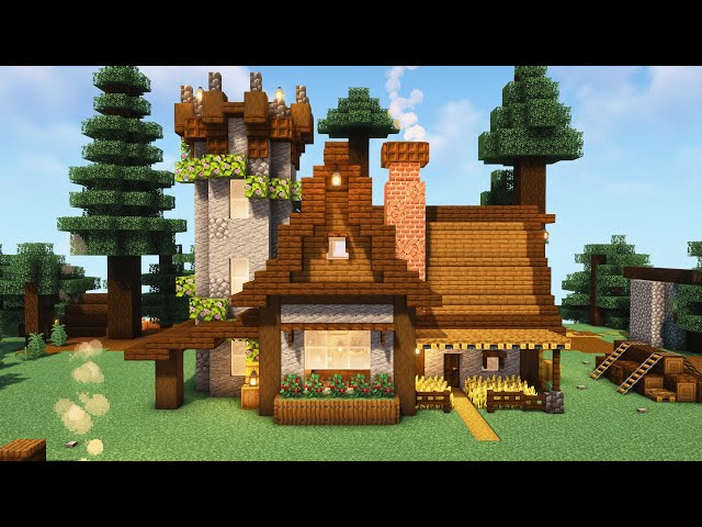 🏡🏰 Simple Medieval House | Download & Tutorial Minecraft Map