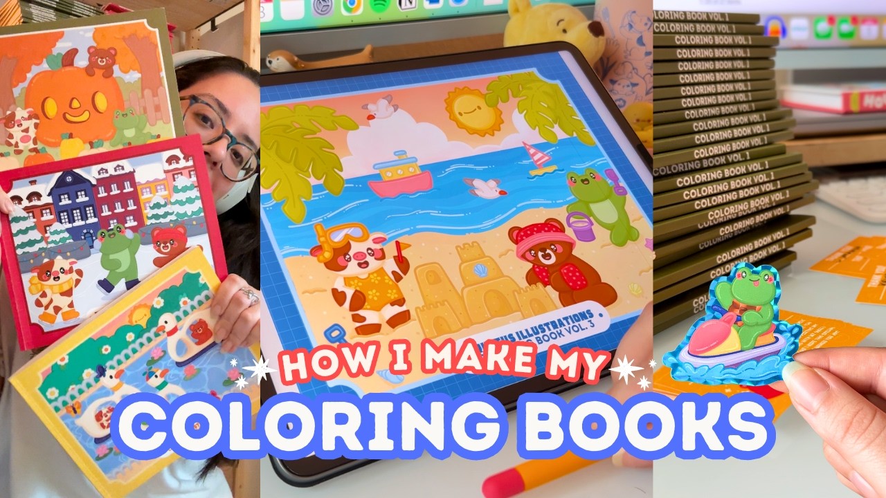 How I Create My Coloring Books 🖍️ My Step-by-Step Creative Process