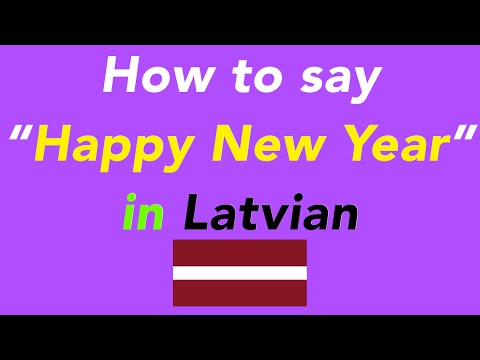 YouTube video about: How to say happy new year in latvian?