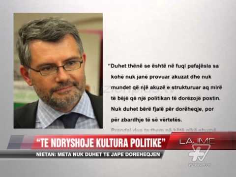 Nietan: Meta nuk duhet të japë dorëheqjen - News, Lajme - Vizion Plus