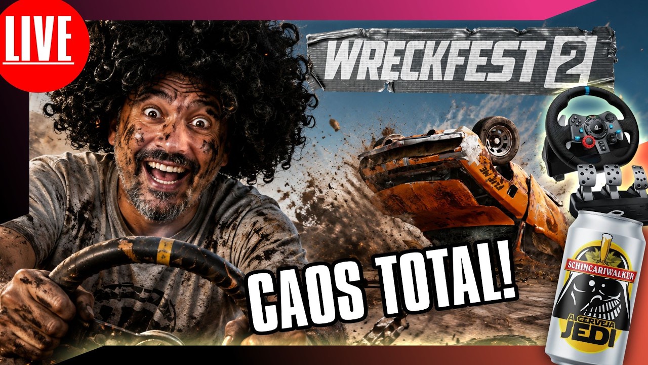 🎮🚨🍺 AO VIVO - CAOS TOTAL NO Wreckfest 2 #wreckfest 2