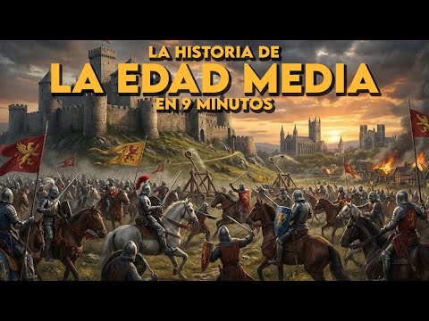 ✅ ⚔️ La EDAD MEDIA en 9 minutos | Historia, reinos, conquistas, avances, héroes y mucho más...